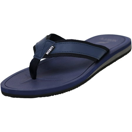 

NORTY Mens Arch Support Flip Flops Adult Male Beach Thong Sandals Navy