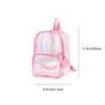 thumbnail image 3 of Cagogo Transparent Backpack, Large Capacity PVC Clear Teen Backpack for Study College, Water Resistant Lightweight Rucksack for Travel Gym Work, Durable See Through Bookbag for Everyday Commute, 3 of 7