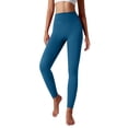 thumbnail image 4 of Womens Yoga Pants High Waist Cargo Butt Lifting Workout Running Women's Pants Beige L, 4 of 6
