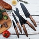 thumbnail image 3 of Juego de cuchillos de cocina Hecef 5 piezas acero inoxidable ultra afilados, 3 of 10