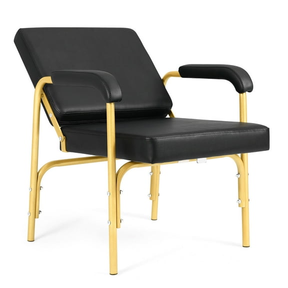 Artist hand Auto Reclining Barber Shampoo Chair Salon Spa Beauty Hair Styling(Black & Gold)