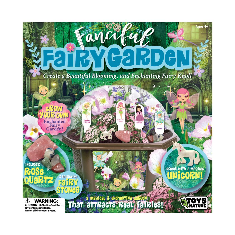 Toys By Nature Fanciful Fairy Garden Indoor MicroGarden Kit