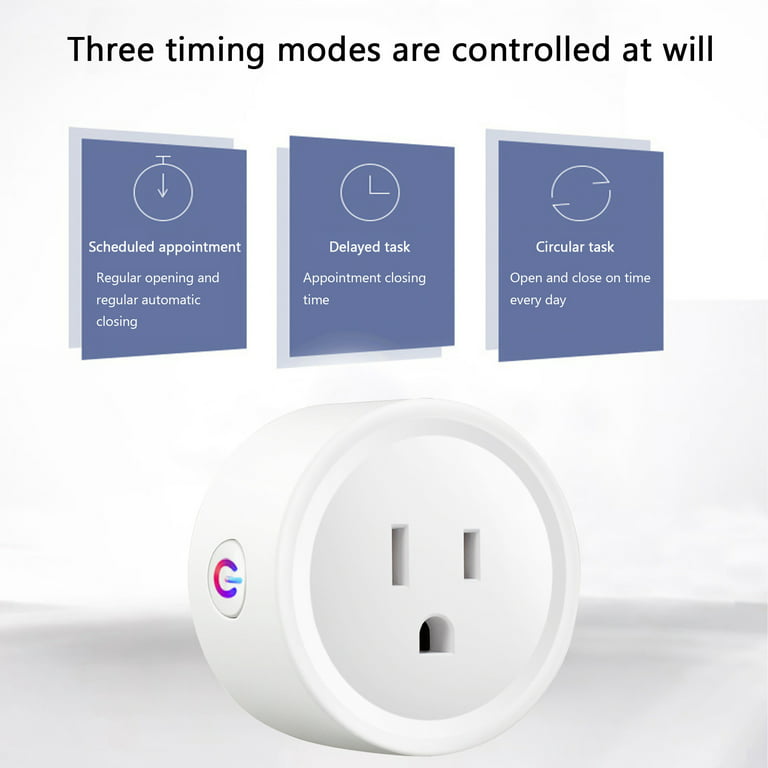 3 pin wireless Smart Plug 2x Socket Outlet WiFi 10a Works With Alexa&google  Home Bsd01 for sale online