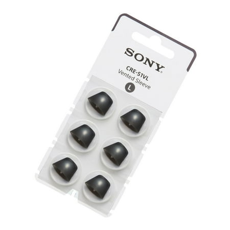 Sony - OTC Hearing Aid Vented Sleeve for CRE-C10 - Black