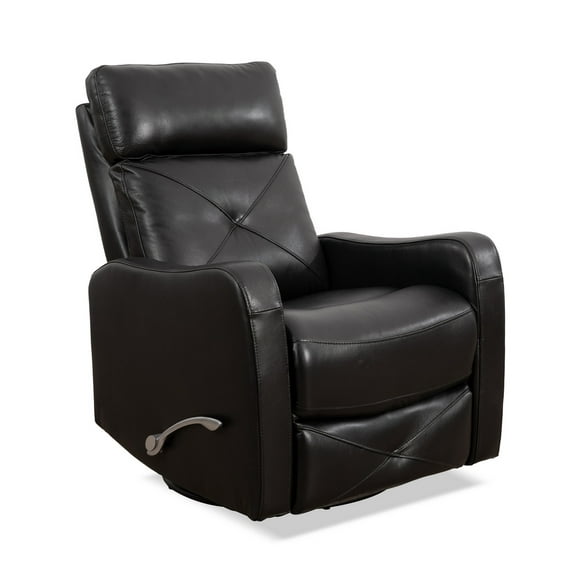 CoalComfort Zero Wall Swivel Recliner - Blackberry Leather