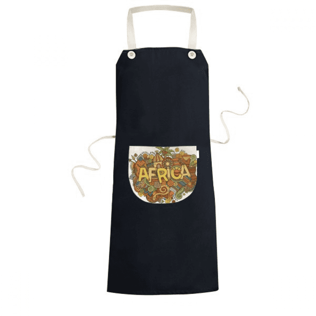 African Aboriginal Art Pattern Tribal Apron Bib Sarong Cooking Baking Kitchen Pocket Pinafore