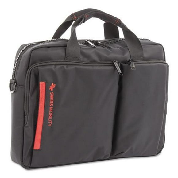 Swiss Mobility EXB1020SMBK Stride Mallette Exécutive pour Ordinateurs Portables, Noir
