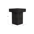 thumbnail image 2 of Maklaine Modern / Contemporary Square End Table in Black Wood, 2 of 8