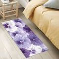 thumbnail image 4 of Bath Mat Soft Plush Non-Slip Absorbent Bathroom Rugs 39"x20" Beautiful Pansy Flowers, 4 of 8