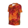 thumbnail image 6 of Fotbe Autumn Leaf Baseball Jersey Shirt for Men and Women, Casual Short Sleeves Button Down T-Shirt-XX-Large, 6 of 9