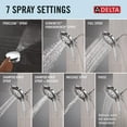 thumbnail image 4 of Delta Faucet 7-Setting In2ition 2-in-1 Dual Shower Head with ProClean Spray, Hose, 2.5 GPM, 4 of 7
