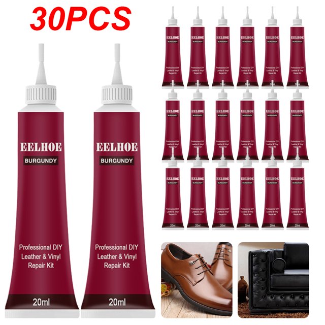 Pasta Reparadora 20ML Gel Reparador Cuero para Sofá Muebles Chaqueta (vino) Rojo