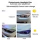 thumbnail image 4 of Sunshine Ultraviolet Control Color Change Decals Sticker TPU Photochromism Lamp Film for Car Headlight Taillight Fog Lights, 4 of 5