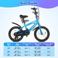 thumbnail image 4 of Lookfly 14" Kids Bike for Boys and Girls with Removable Training Wheels,Children's Cicycle,Blue, 4 of 8