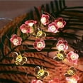 thumbnail image 1 of Lámpara decorativa de festival irlandés, lámpara de alambre de cobre, cadena de luces LED con forma de trébol, mariposa y flor, 1 of 5