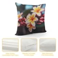 thumbnail image 4 of Chilfamy Flowers Tree Branch Pillow Covers for Couch Sofa Indoor Outdoor Soft and Durable Spring Pillow Case 1PC 24x24in, 4 of 5