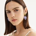 thumbnail image 2 of Big Hollow Love Heart Long Dangle Earring for Women Shiny Crystal Sterling Silver Drop Earrings Jewelry, 2 of 14