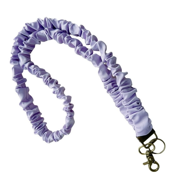 Elastic Cotton Lanyard for Name Badge Card Holder Elastic Neck Lanyard For Key