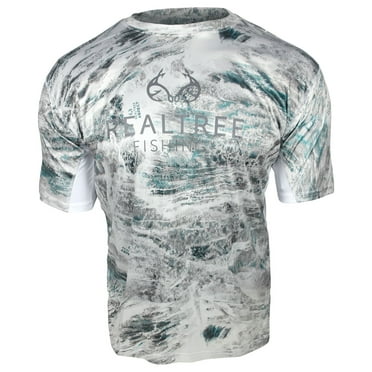 Realtree Fishing Perf. T-Shirt (L)- Aspect Snow/Ice White