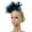Blue, variant on Pink Fascinators Hats for Women Polyester Vintage Wedding Fashion Headband Clip Church Cocktail Dresses Headwear Tea Party One Size
