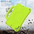 thumbnail image 3 of Decase for iPad 10.2 (2021/2020/ 2019),iPad 10.2 Case for Kids,Cute Football Pattern Shockproof Handle Stand Case for Apple iPad 9/8/ 7 Generation 10.2 Inch,Green, 3 of 6