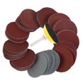 thumbnail image 1 of 100PCS 2” Grit Sanding Discs Pads Kit Sanding Discs Pad Drill Attachment Hook and Loop Backing Pad for Drill Angle Grinder Rotary Tools, 1 of 10