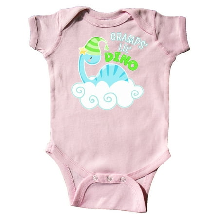 

Inktastic Gramps Lil Dino with Cute Blue Baby Dinosaur Gift Baby Boy or Baby Girl Bodysuit