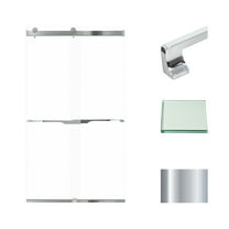 Transolid Brp488008c-J 80" High X 48" Wide Bypass Frameless Shower Door - Chrome