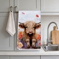 thumbnail image 2 of DefiDgd 2pcs 24x16inch Highland Cattle Kitchen Towels,Absorbent Dish Towels,Farmhouse Hand Towel for Kitchen Bathroom Decor Housewarming Gift(H), 2 of 6