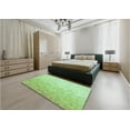 thumbnail image 5 of Ahgly Company Machine Washable Indoor Rectangle Transitional Green Area Rugs, 7' x 10', 5 of 7