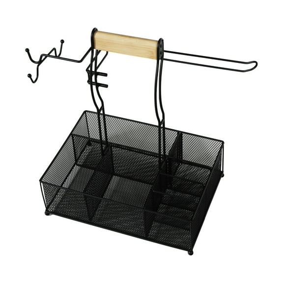 Outdoor Grill, Picnic & Camping Caddy Accessory 13.4 in L x 9.6 in W x 17.2 in H