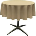 thumbnail image 2 of LA Linen NTCpop58R-TaupeP13 Appe en Popeline de Polyester Taupe - 58 Po Ronde, 2 of 4