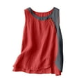 thumbnail image 2 of LEBONYARD Blouses for Women Clearance $5,Women's Fashion Casual T-Shirt Short Sleeve V-Neck Sweatshirt Tops Blouse Red XL, 2 of 6