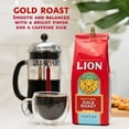 thumbnail image 6 of Lion Coffee Gold Roast Ground Coffee, 100% Arabica, Medium-Light Roast, 24 oz, 6 of 6