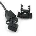 thumbnail image 2 of USB Charger Adapter with Inline Fuse Waterproof USB Motorcycle Socket 5V 2.1A USB Power Outlet 1.83m Cable,1 x Motorcycle USB Charger, 2 of 7