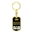 thumbnail image 4 of Cat Key Ring Brazilian Shorthair Cat Dad King Keychain Stainless Steel or 18k Gold, 4 of 10