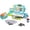 Blue, variant on Pretend Play Cash Register Toy Preschool Gift for Kids, Classic Count Toy with Sound, Microphone, Scanner, Credit Card, Play Food for Boys & Girls, 57 Pieces Play Set, Ages 3 4 5 6 7, Purple
