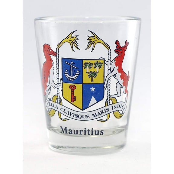 Mauritius Coat Of Arms Shot Glass