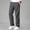 Dark Gray, variant on Mens Casual Pants Trendy Lightweight Pants with Pockets Breathable Straight Leg Pants for Everyday Work