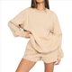 thumbnail image 1 of Suéteres de Cuello Redondo de de Gran Tamaño para Mujer, Tops Bonitos para Otoño e Invierno, Ropa Preppy para Chicas Adolescentes Albaricoque L, 1 of 8
