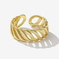 thumbnail image 3 of S925 Silver Sterling Ring Women's Geometry Wave Ring with Size Adjustable, 3 of 10