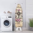 thumbnail image 3 of HELLHERO Musical Cross Floral Decorative Design Ironing Board Cover Cozy Nose Pocket Replacement Elastic Edge Fabric for Laundry Room, 3 of 5