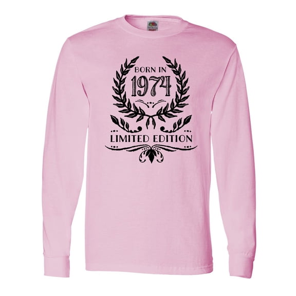 Inktastic Born in 1974 Limited Edition Long Sleeve T-Shirt