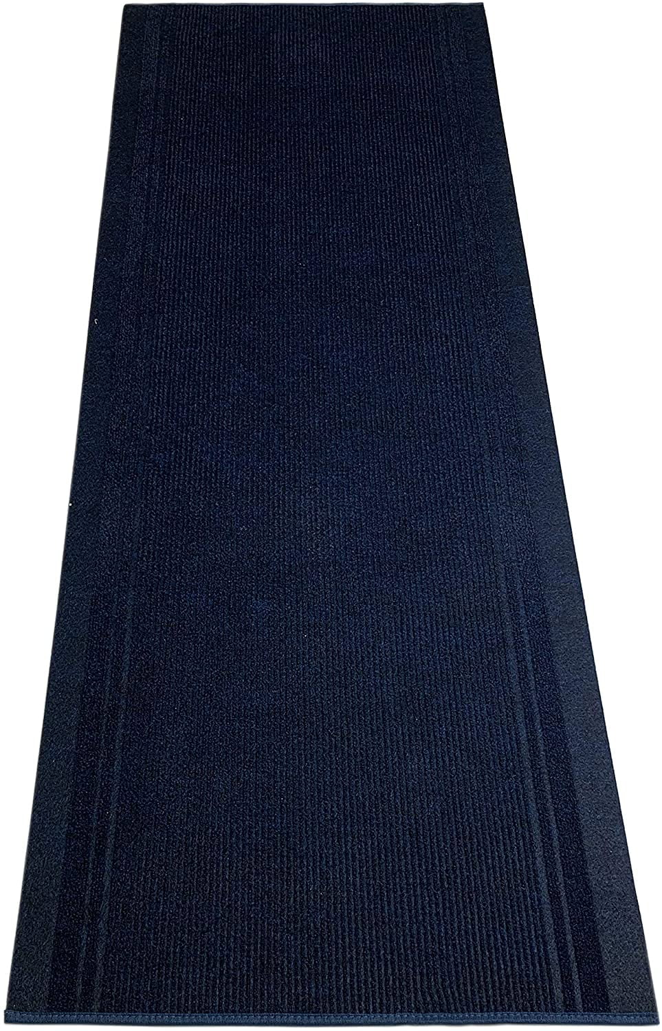 Custom Size Solid Navy Blue indoor Runner Rug Soft Rug Non Skid Slip Resistant 