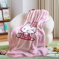 thumbnail image 1 of Hello Kity Throw Blanket, Flannel Fleece Blanket, Fluffy Blanket For Bed, 1 of 7