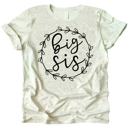 

Olive Loves Apple Big Sis Lil Sis T-Shirts and Bodysuits for Baby and Toddler Girls Sibling Outfits Natural Heather Shirt 12 Months