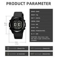 thumbnail image 4 of SKMEI Mens Digital Watch, Sport Military Watches for Men Waterproof LED Screen Large Face Tactical Watch with Dual Time Alarm Stopwatch Wrist Watch, 4 of 10