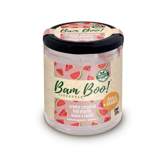 Crema Hidratante Aroma a Sandía 220 gr Bam Boo! Lifestyle