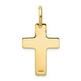 thumbnail image 4 of 14K Yellow Gold Charm Pendant Themed 30 mm 17 Polished Cross, 4 of 4
