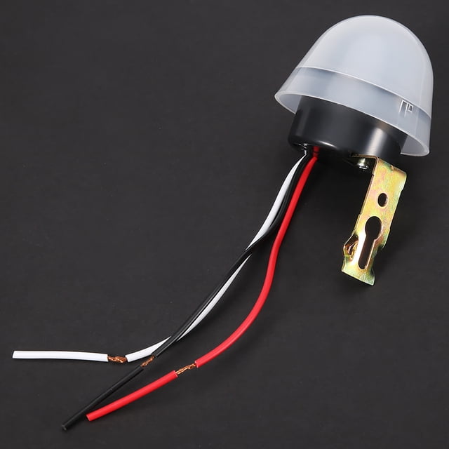 Interruptor De Luz Automático AC DC 10A, Interruptor De Luz De Calle Con Fotocélula De Encendido Automático, Interruptor De Sensor De Luz Con Control De Fotocélula, Interruptor